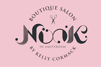 design modern boutique logo in illustrator
