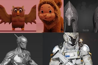 sculpt 3d model 3d character modeling for 3d printing in blender maya zbrush