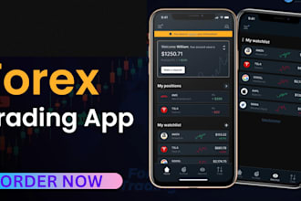 develop forex trading app, stock trading app, crypto trading app, trading app