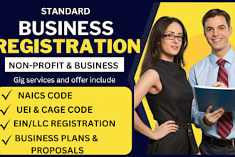 do non profit registration llc registration ein 501c3 reinstate cage code