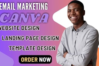 design canva website, canva landing page, canva template design,canva newsletter