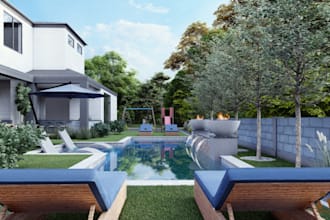design 3d environment,photorealistic rendering and lightening,3dlandscape,flower