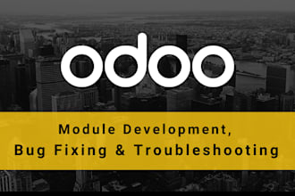 odoo module development, customization, and troubleshooting