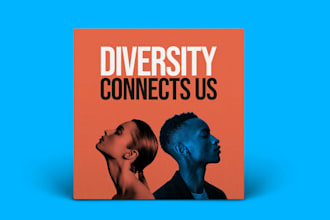 design eye catching podcast cover and logo for your show