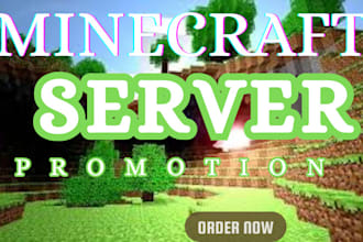 minecraft server promotion, fivem server promotion and active minecraft player