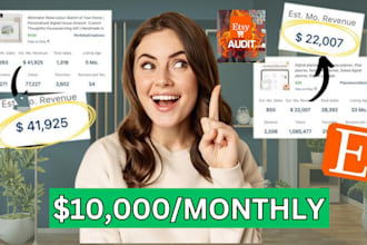 do overall etsy shop critique, details etsy shop audit to rank etsy shop traffic
