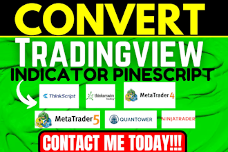 convert tradingview indicator pinescript to ninjatrader, mt4, mt5, thinkorswim