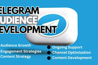 organic telegram channel audience development, develop telegram organic audience