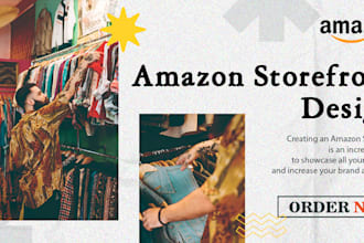 create your amazon brand store or storefront design