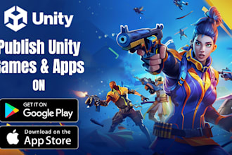 publish unity game on google console and apple app store