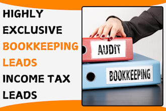 generate bookkeeping leads income tax leads bookkeeping firm via facebook ads