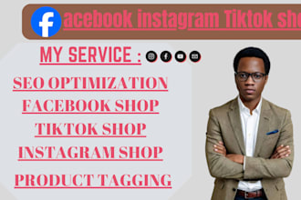 set up tiktok shop, tik tok shop, facebook shop ,tiktok ads or shopify marketing