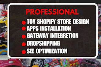 design or build shopify adult store, toy store, dropshipping shopify website