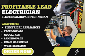 generate electrician leads electrical appliance repair technician contract leads