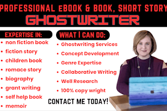 be ebook writer book ghostwriter fiction ebook writer, write romance story, kdp