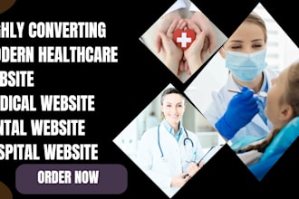 design astrology website medical website dental website and hospital website