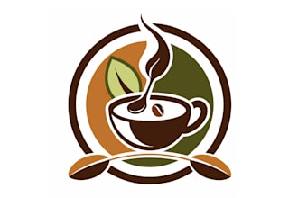 design popular cafe tea logo