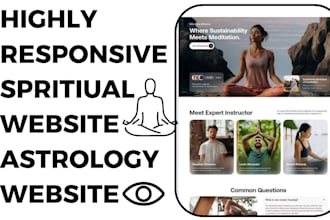 build spiritual website astrology website psychic reading tarot reading website