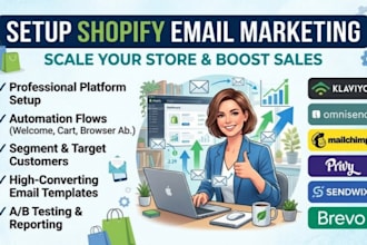 setup shopify email marketing klaviyo omnisend mailchimp privy sendwill brevo