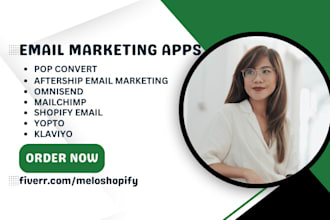 setup shopify email marketing klaviyo omnisend shopify email mailchimp yopto
