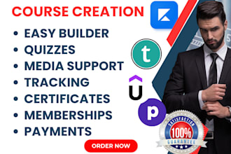 setup course creation kajabi podia learnworlds kartra systeme io adobe courselab