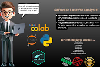 jupyter notebook and google colab data analysis and machine learning