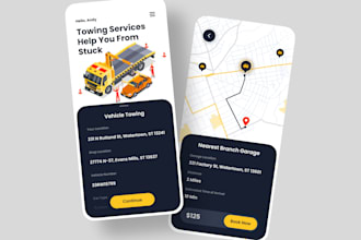 develop a roadside assistant app for towing, mechanic, unlock