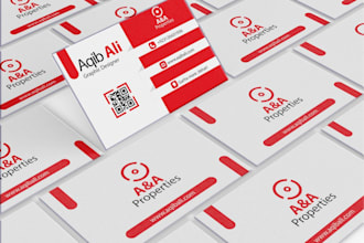 do awesome modern business card design for your business