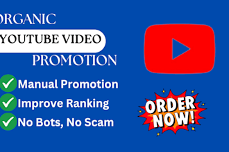 promote your youtube video for organic growth and real views