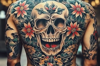 make a professional american traditional tattoo design