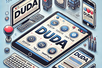 design a website using the duda website builder