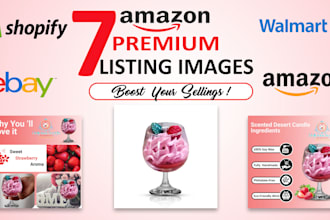 do amazon product listing pictures design, infographic images,main photo editing