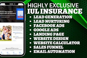 generate iul leads iul life insurance leads iul leads iul health insurance lead