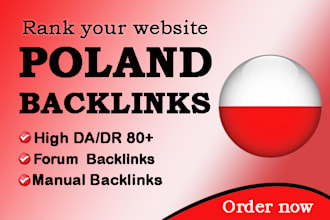 build 20 poland backlinks high authority polish link building from pl domain