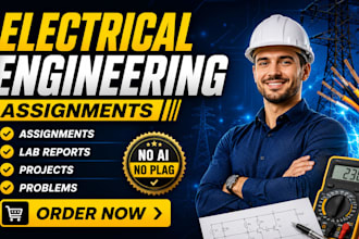 do electrical engineering assignments,projects,problems and lab reports