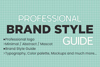create professional brand style guide and logo design