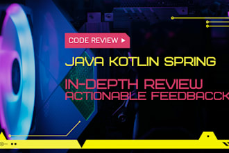 review java, kotlin spring boot code