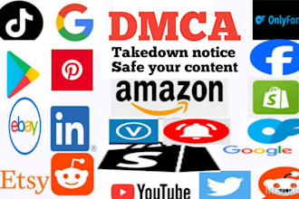 takedown harassing defaming report from youtube,tiktok,instagram,reddit, by dmca