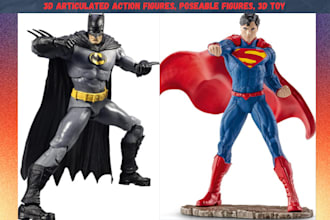 3d articulated figure, poseable figure, bobblehead, 3d toy, funko pop, miniature