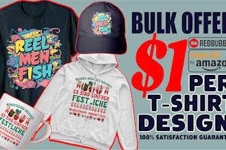 do bulk t shirt design for print on demand business
