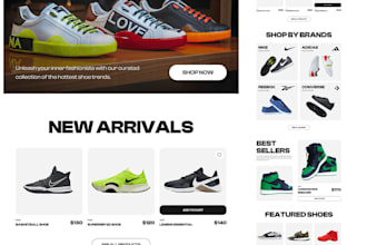 design shoe website, sneakers shopify store, footwear, shoe dropshipping website
