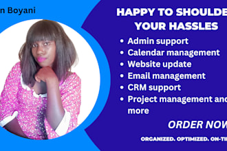 be your executive virtual assistant for admin support