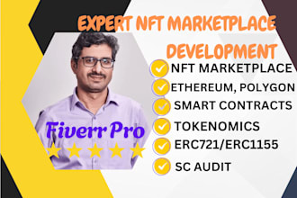 build an nft marketplace website with smart contracts