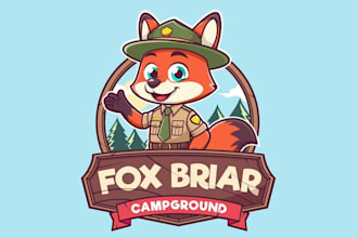 design fox briar campground logo