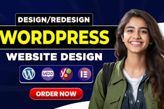 build wordpress website development, business website or wordpress blog website