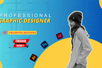 do graphic designing on adobe photoshop, adobe indesign and adobe illustrator