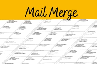 create perfect mail merge document for avery labels, envelopes and letters
