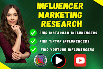 find best instagram, youtube, tiktok influencers list for influencer marketing