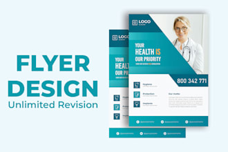 design eye catching healthcare flyers for your medical services