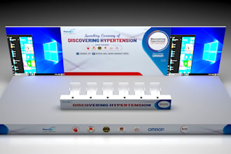 3d stage design custom event and wedding stage models